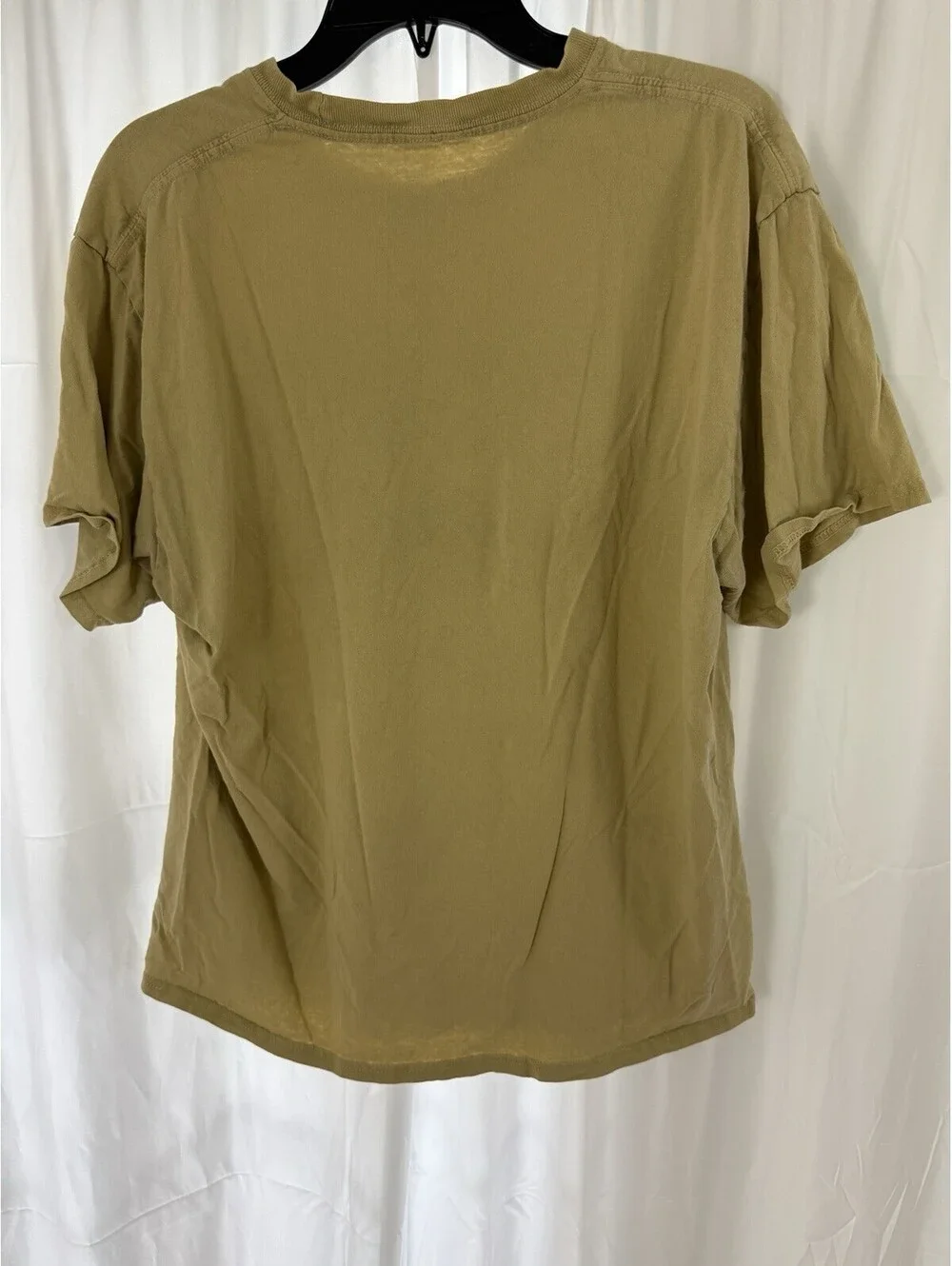 Urban Outfitters Alpha Collective Graphic T-Shirt Unisex Mustard Cotton Sz L FSH